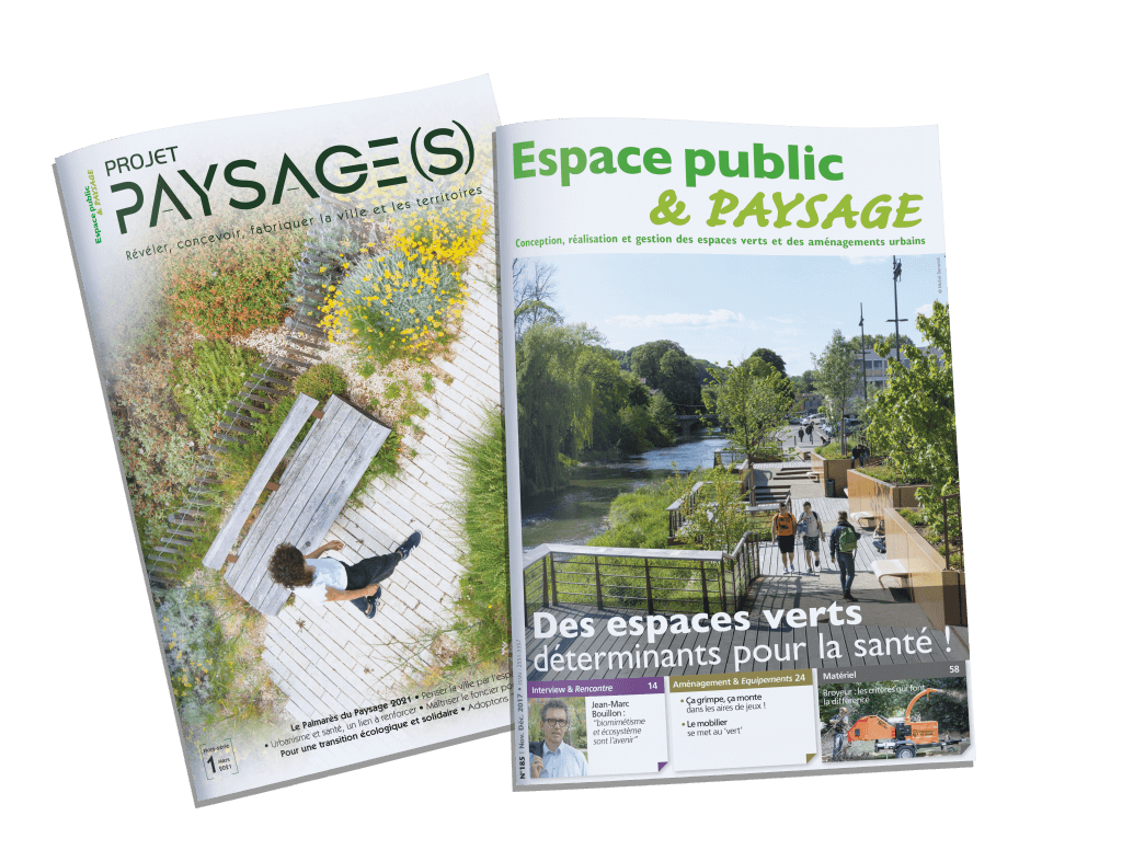 Magazines Espace Public et Paysage et Projet Paysages